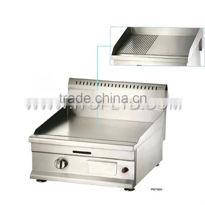 All flat all stainless steel counter top gas camping griddles