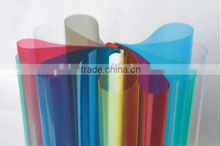 A3 A4 Clear PVC Book Binding Cover Colorful Transparent Sheet Binding Plastic Cover
