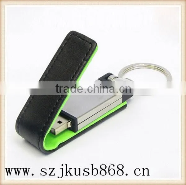 Newest beautiful novel design leather usb disk