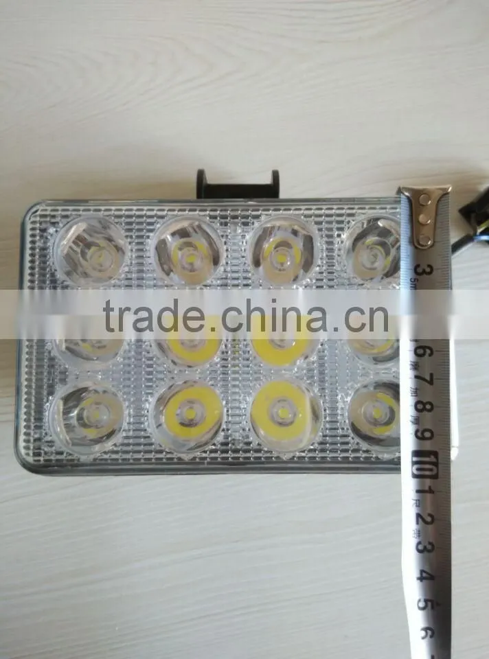 12 LEDs work light fog light for truck 12v/24v led light truck
