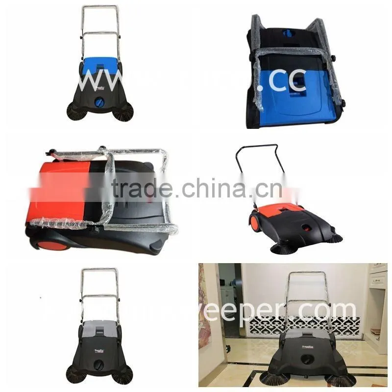 Dual side brushes manual floor sweeper OR40 manual push sweeper for indoor/ outdoor sweeping