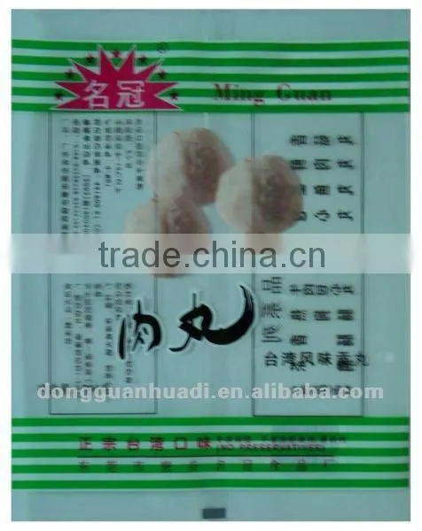 clear plastic food packing bag