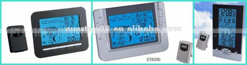WEATHER FORECAST DIGITAL CLOCK ET876B