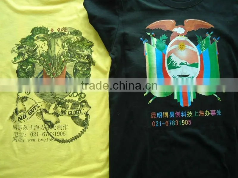 Flatbed tee shirt shrit printing machines