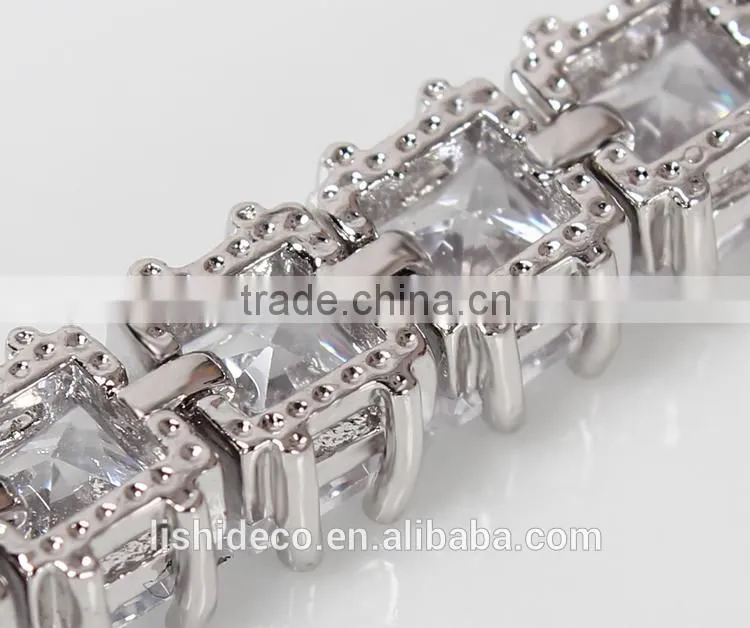 2016Lateste Chinese Factory Stone Bracelet Luxury Fashion Brass Crystal Bracelet Jewelry For Sale
