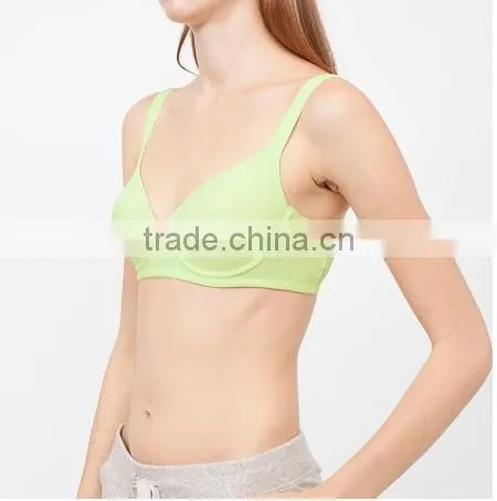 hot sell ladies underwear microfiber soft comfortable supported sport bra