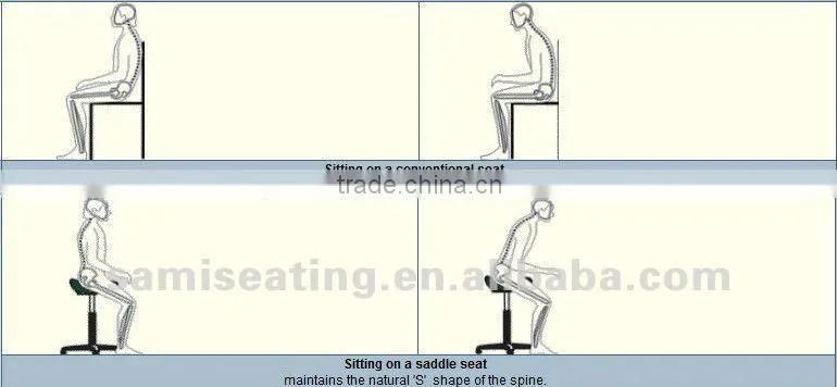 Salon Saddle Stool SA010 with back rest