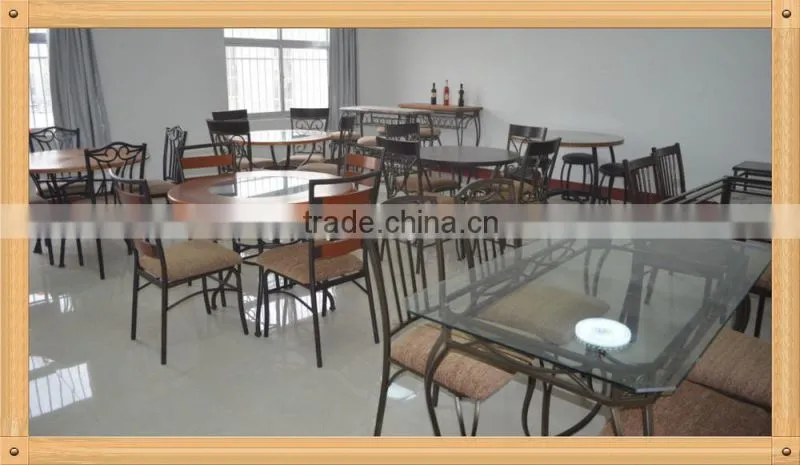metal table and chairs dining room furniture metal dining set 1+4 set