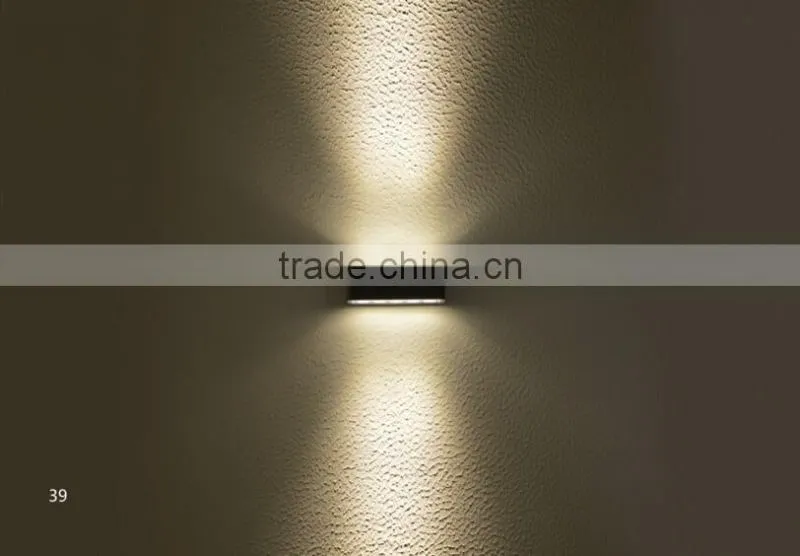 W-013029 1*10W LED IP54 waterproof outdoor wall square led lights ,led up down wall light