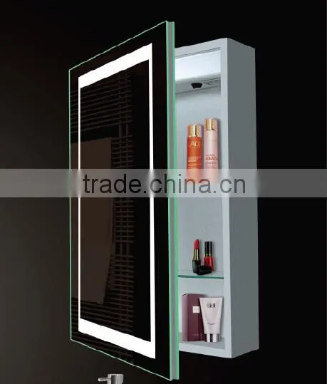 High quality USA aluminum body LED electric mirror cabinet