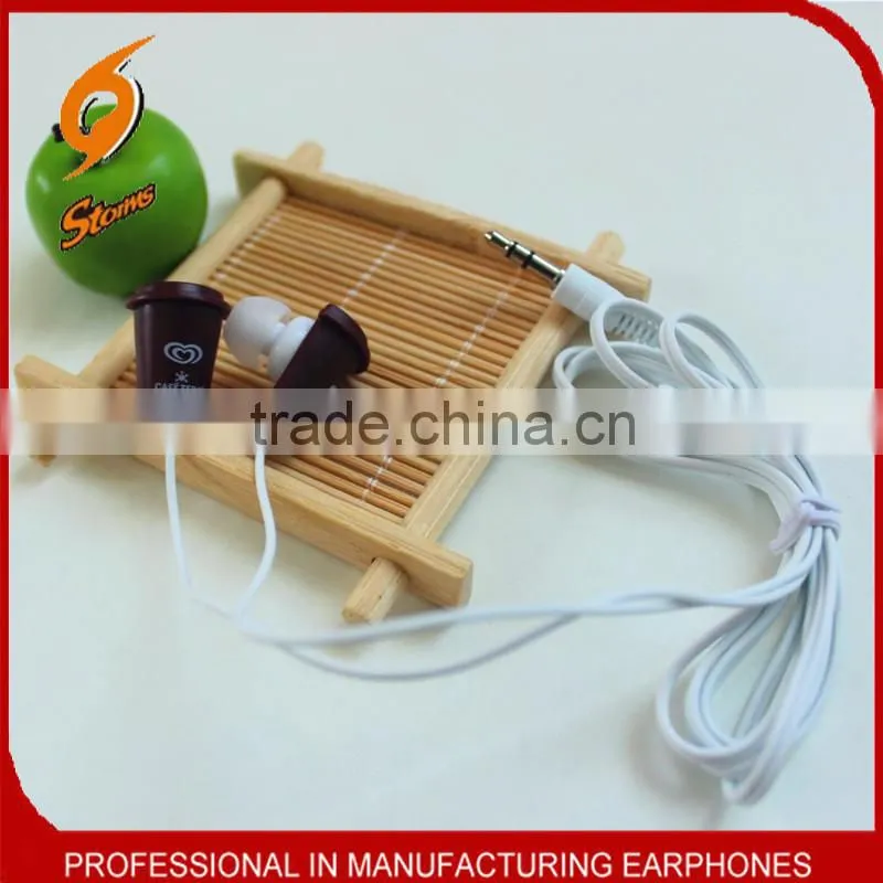 Promotion Cup shape Earphones ,Custom Earphones In Bulk,Hot Sale Mobile Earphone