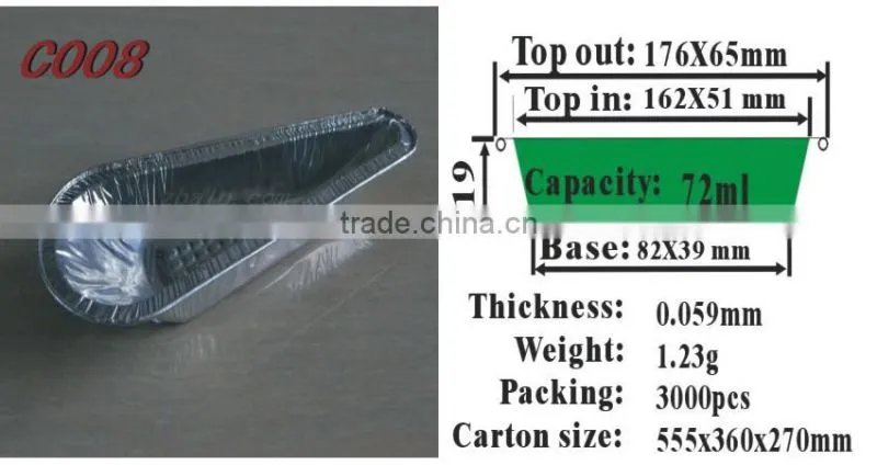 7 inches Sauce Soy Foil Plate C008