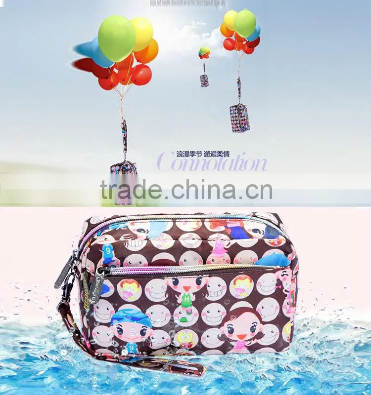 2015 New design travel nylon luxury lady purses and wallets