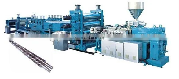 Pvc Flat and corrugated sheet production line machine