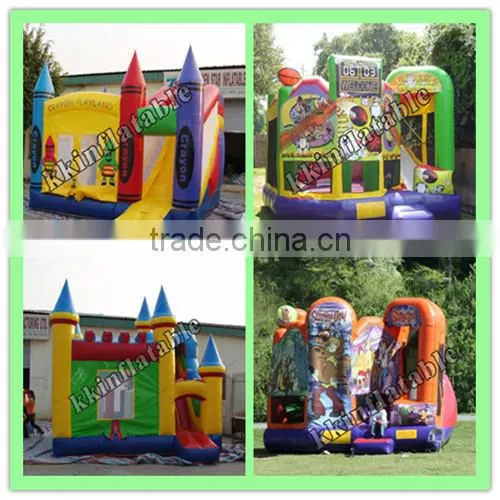 Tiger Door bounce house , inflatable combo slide Playground, New design bouncer combo