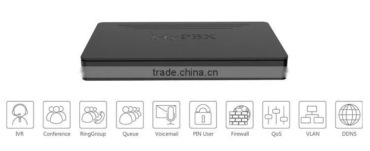 100 users Asterisk IP PBX System for SMB