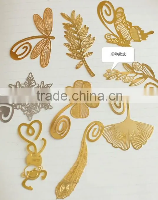 Fancy metal bookmark wholesale by china manufacturer