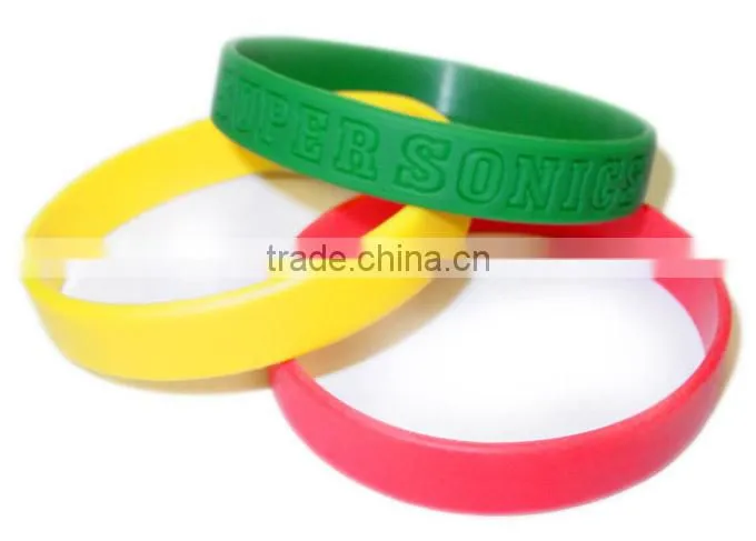 ColorSpray Silicone Wristbands bracelet with customized logo
