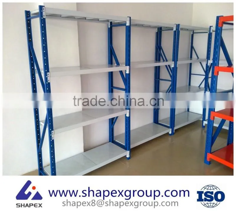 Light Duty Cold Rolled Steel Storage/Display Shelves for Household/Industrial Warehouse Racking