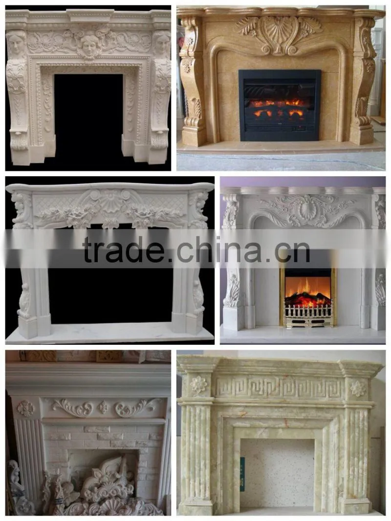 Artificial wall mounted fireplace