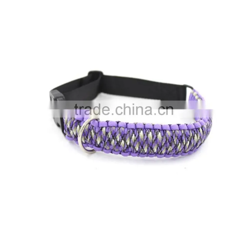 Paracord dog collar, adjustable dog colloar