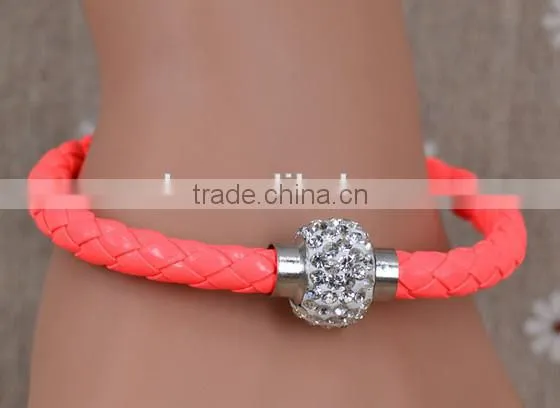 fashion Woven diamond ladies bracelet