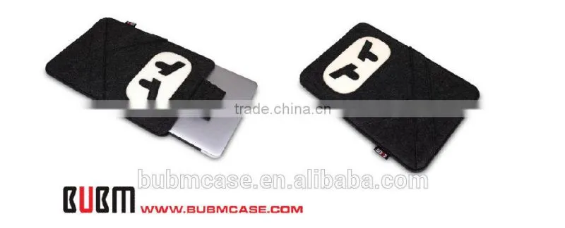Black color 9.7 inch Wool Felt Tablet Case Cute Cartoon Naruto Bag Tablet Sleeve Tablet Pouch