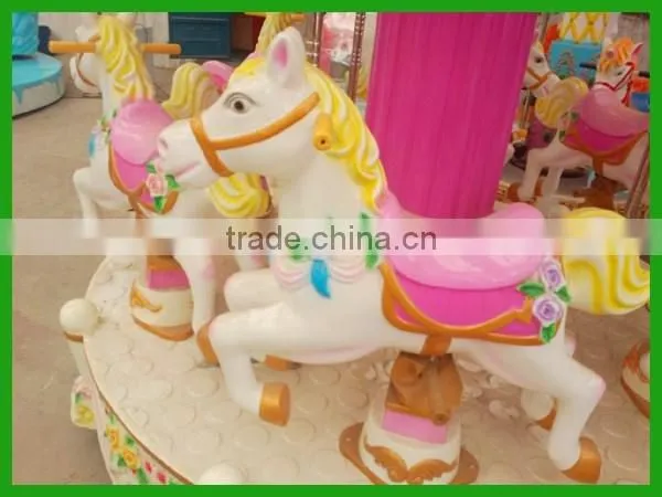 coin game machine 3/6 seats mini merry go round for children games