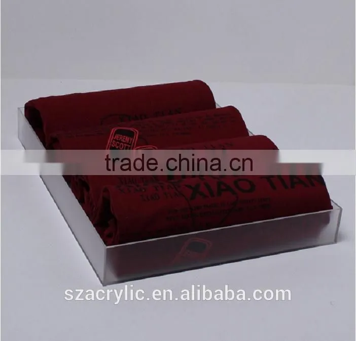 Acrylic tie storage box belt display tray