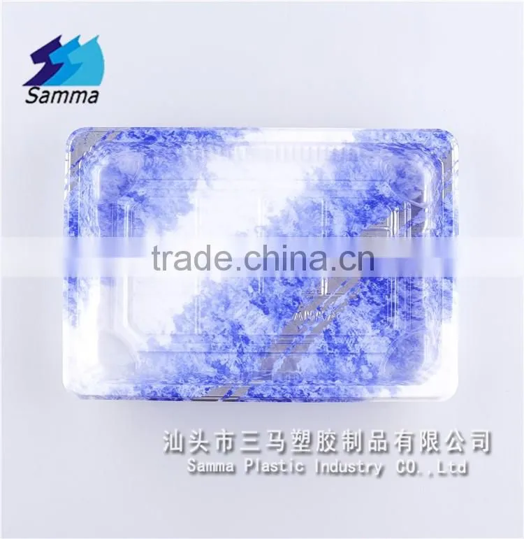 SM1-1103GA food box,plastic food box,food container,BOPS food packaging tray