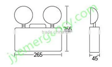 HOT SALE RECHARGABLE LED EMERGENCY LIGHT JY-1038-SMD WITH Rechargable Lead-Acid battery