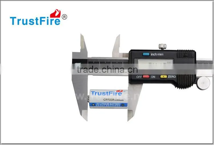 Trustfire lithium battery CR123A disposable batteries ,Li-ion Non-Rechargeable 1300mah li-ion Batteries made in China