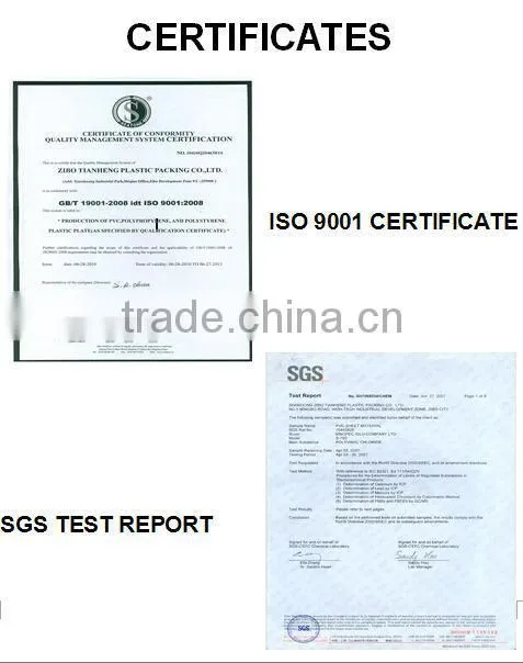 Metalized gold PVC sheet for vacuum forming , food tray use