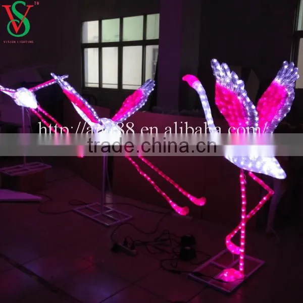 New led Flamingo sculpture lights