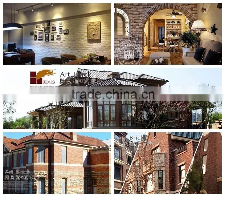 Artificial decorative thin brick web