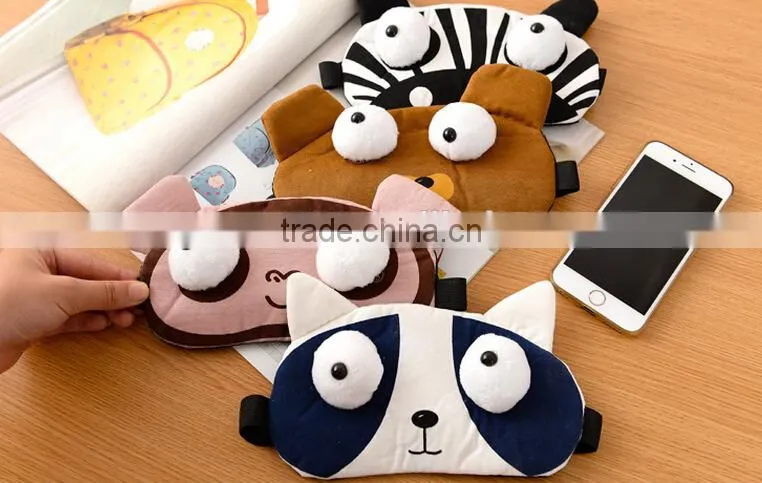 Wholesale Hot Selling Anmail Shape Blindfold Shade Travel Sleeping Aid Cover Light Eye Mask
