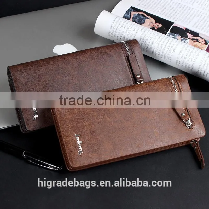hotsale Baellery Men Business PU leather wallet for young man
