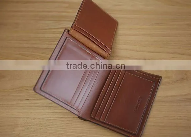 Boshiho Toy layer cowhide leather custom men's wallet