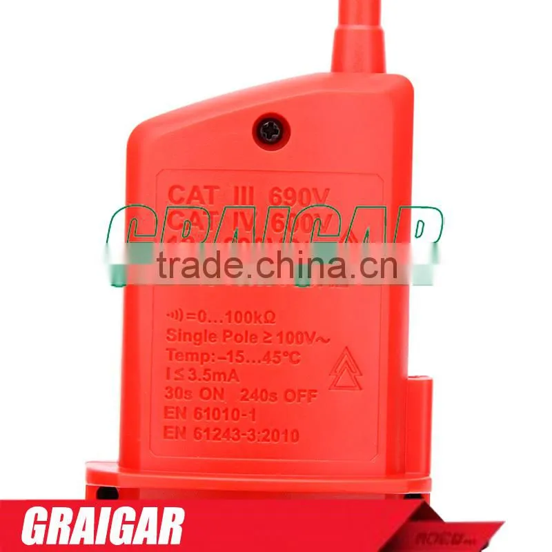 Portable Voltage And Continuity Testers UNI-T UT18D 12V-690V LED AC/DC Voltage Indication Auto Range Voltmeter Voltage Tester