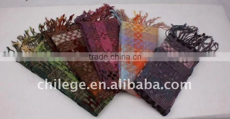 cheap fashion wool crochet multi colors ring scarfs