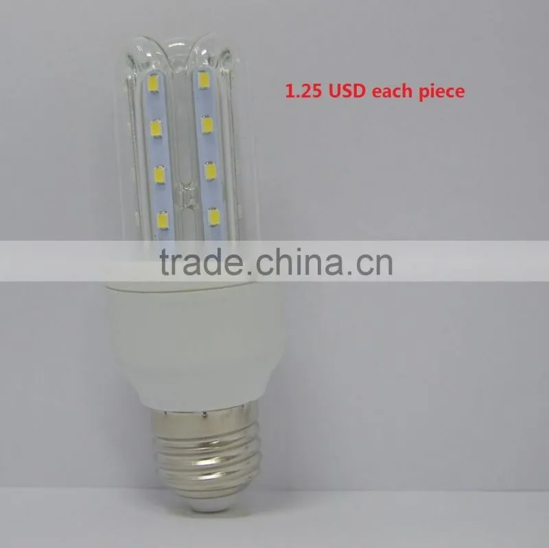 modern style U sharp led lighting led bulb e27 3w 5W LED Corn light U sharp led energy saving lights
