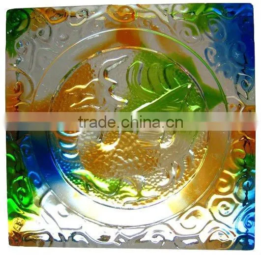building material--crystal embossed tiles--dragon wall relief--JC002
