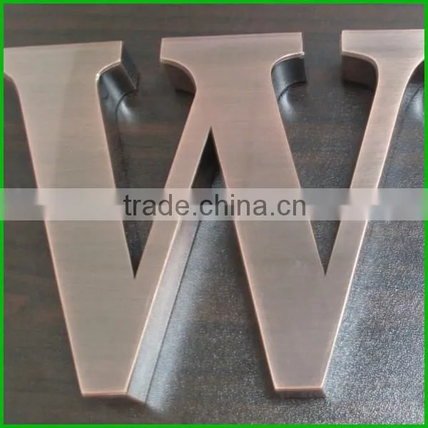 304 Stainless Steel Bronze Letters and Numbers