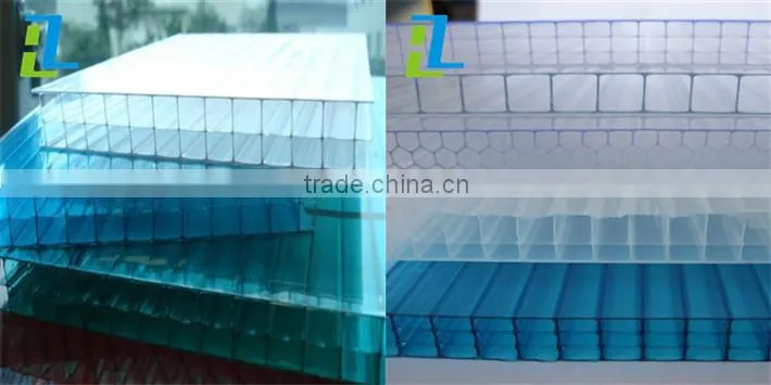 Factory Direct Sale light weight multiwall hollow polycarbonate sheet