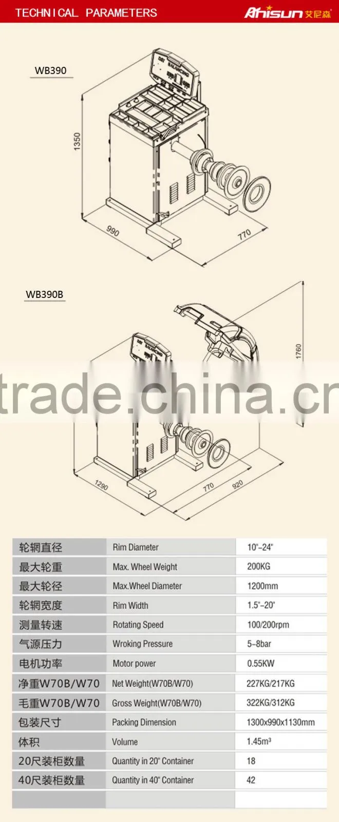 tyre balancer as truck diagnostic equipment and auto maintenance workshop tool