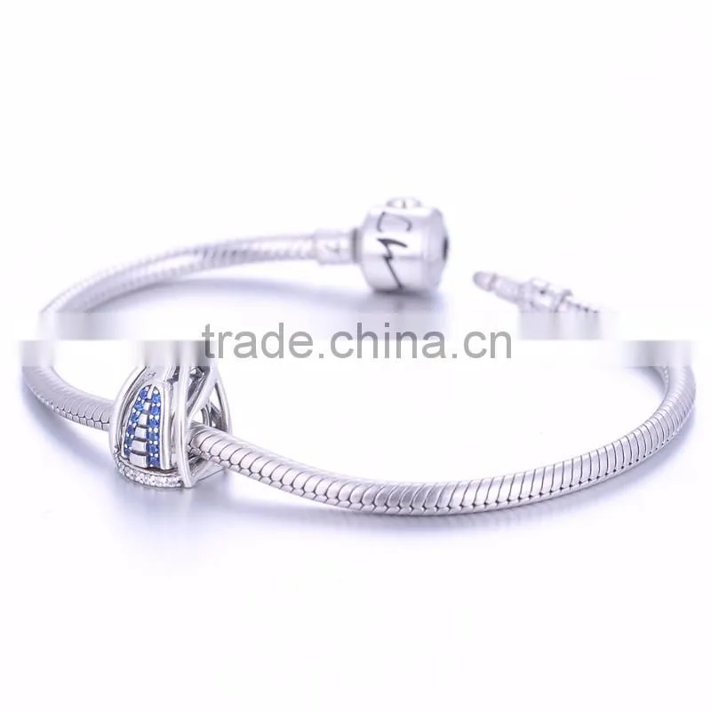 Tourist Season 2016 Unique Building Dubai Burj AI Arab Charm Design Crystal Wholesale Trading Charm X386