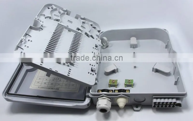 China hot sell Plastic shell Fiber optic distribution box 24 cords