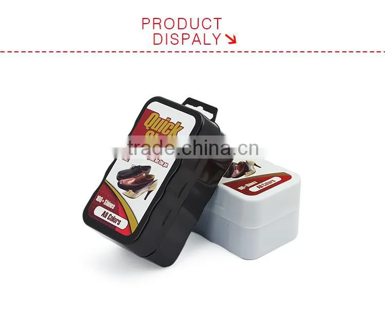 Single Face Quick Shine Instant Wax shoe shine sponge black