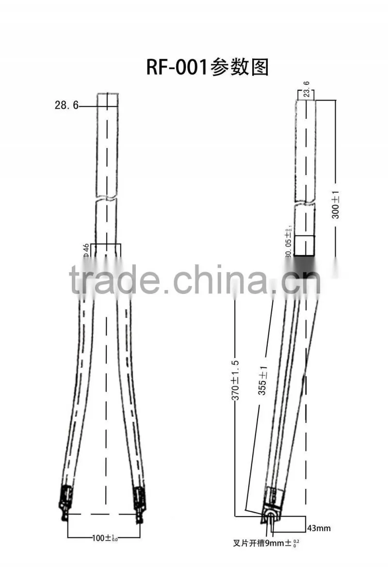 Trade assurance supplier Wholesale carbon road bike fork/ Carbon road fork/ carbon fork
