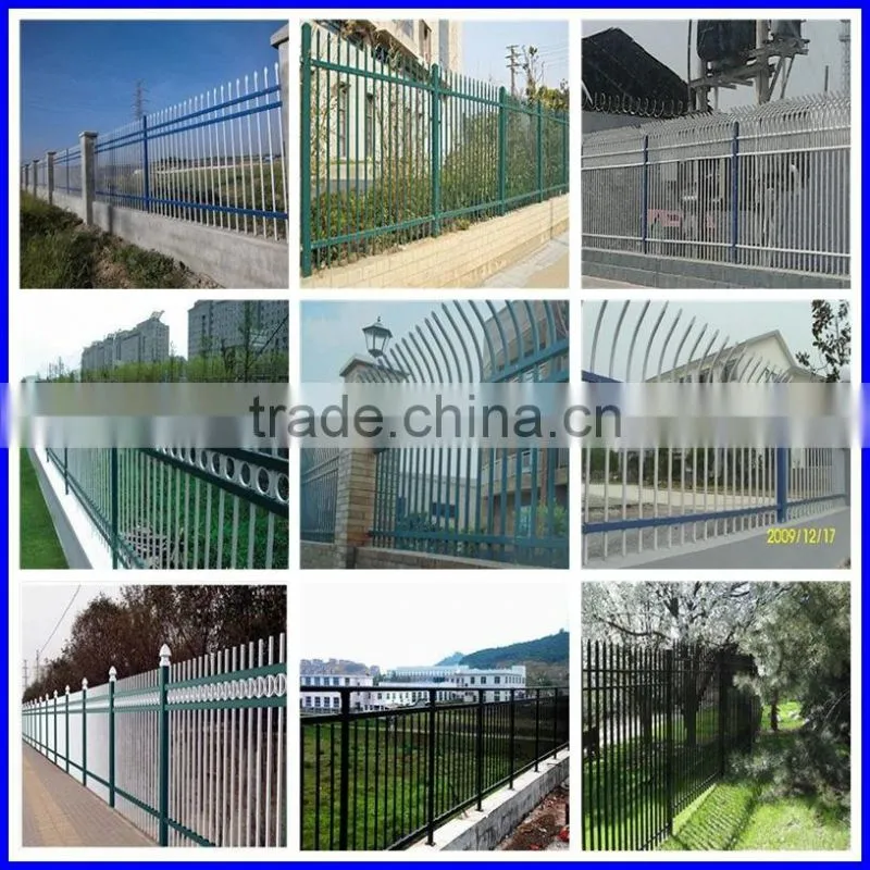 Galvanized wrough iron fence in dustrial